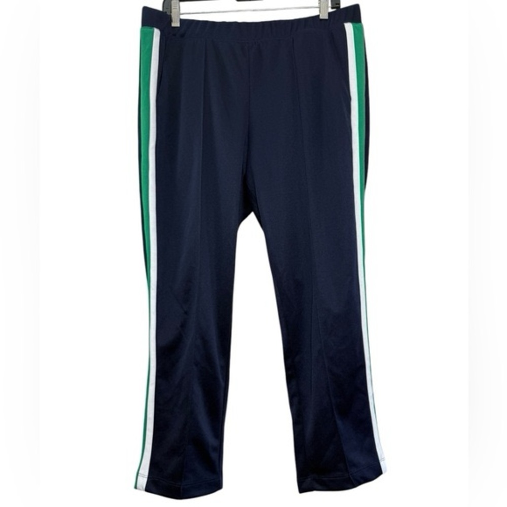 Old Navy Active Blue Green White Striped Jogger Track Style Pants